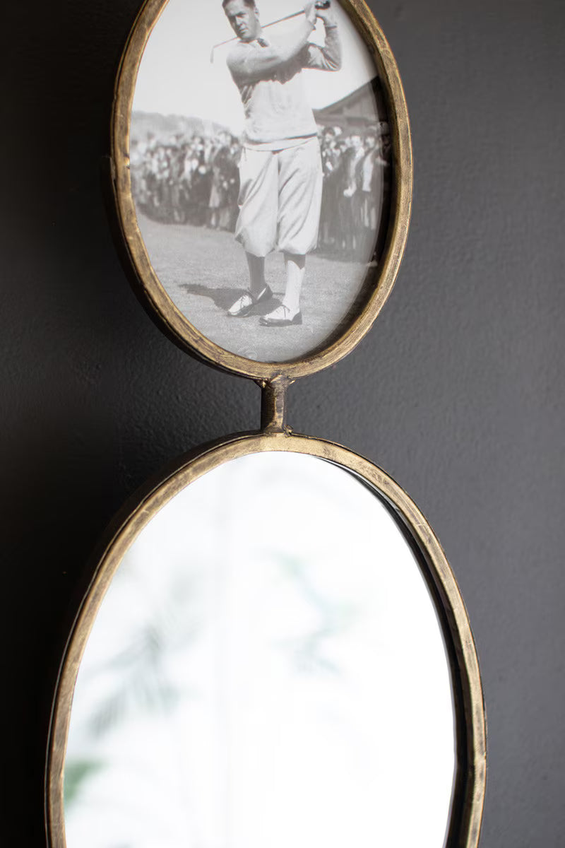 Rotating Mirror and Photo Frame Wall Hanger