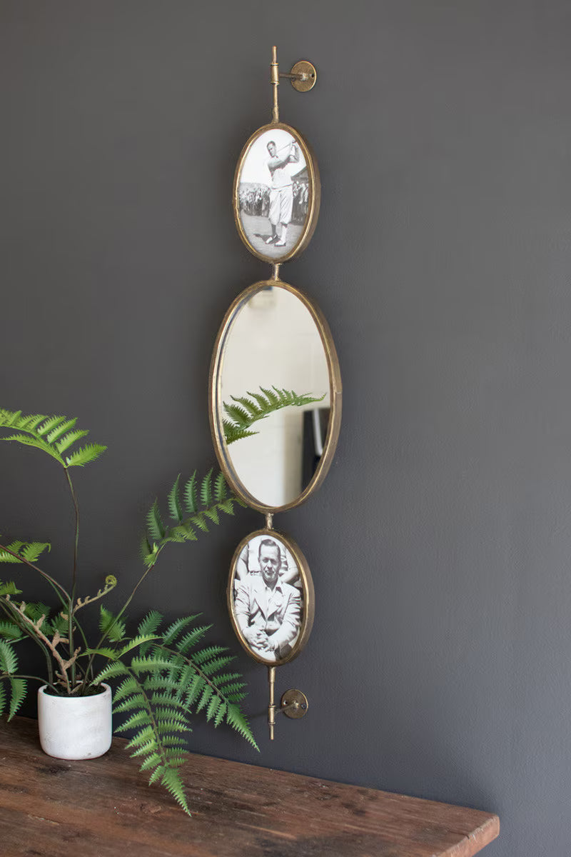Rotating Mirror and Photo Frame Wall Hanger