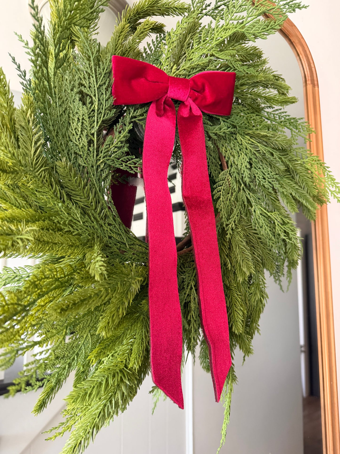 Real Touch Spruce & Cedar Wreath