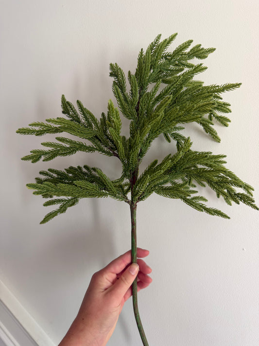 Real Touch Norfolk Island Pine Spray- 23"