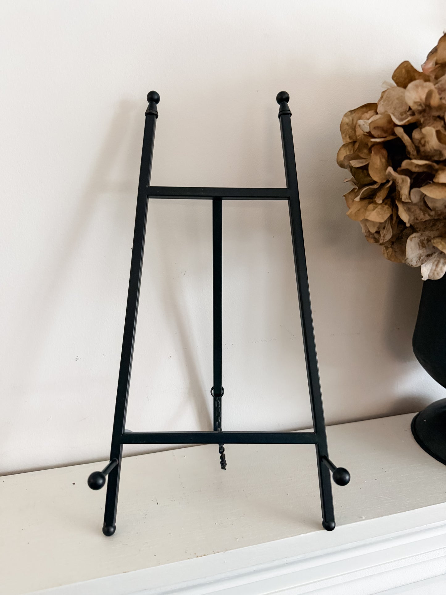 Large Black Iron Easel