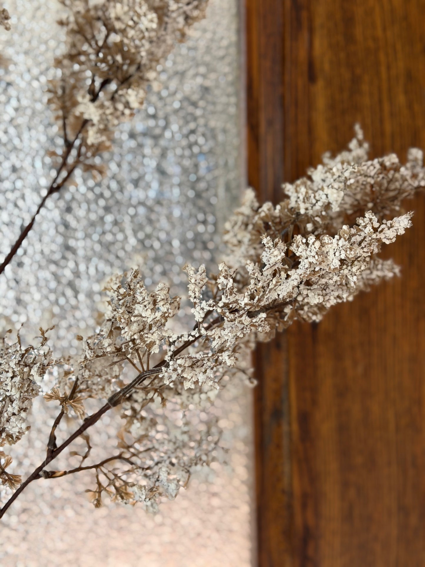 Faux Snowy Juniper Branch- 41"
