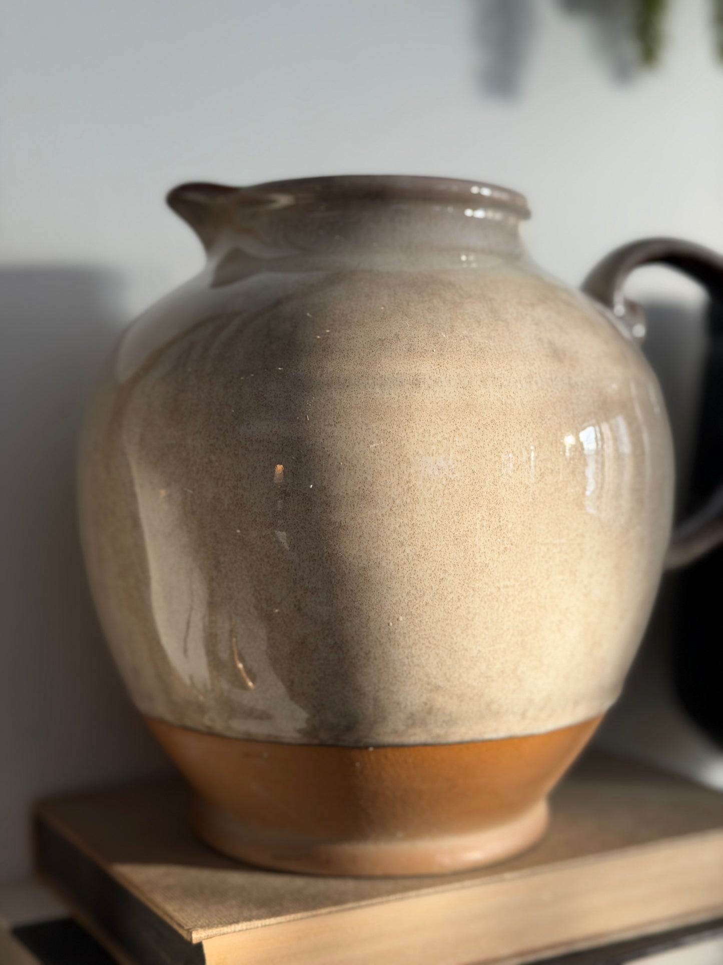 Stoneware Reactive Glaze Pitcher