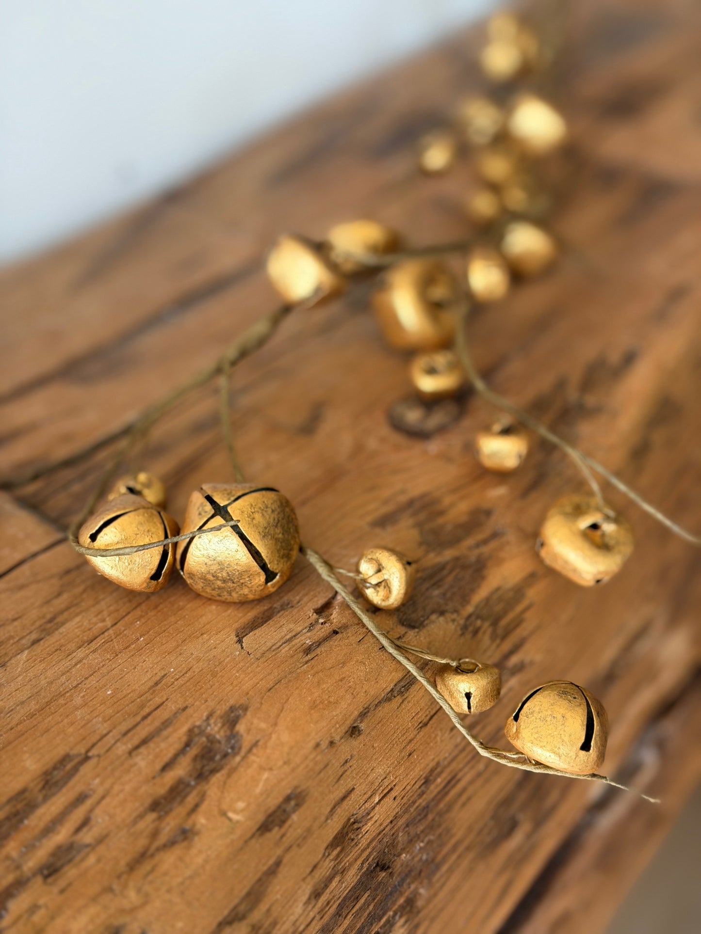 Gold Jingle Bell Garland- 5'