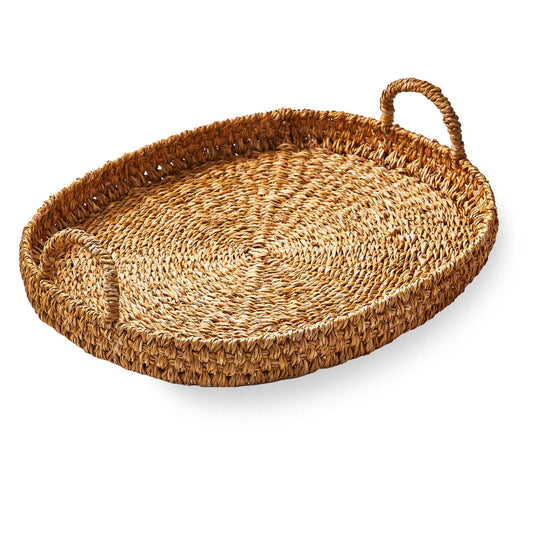 Large Seagrass Oval Tray