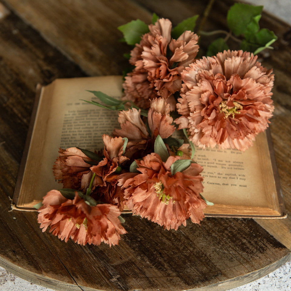 Burnt Orange Carnation Stem