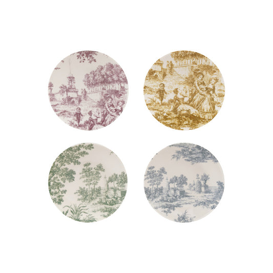 Vintage Inspired Toile Plate Assorted