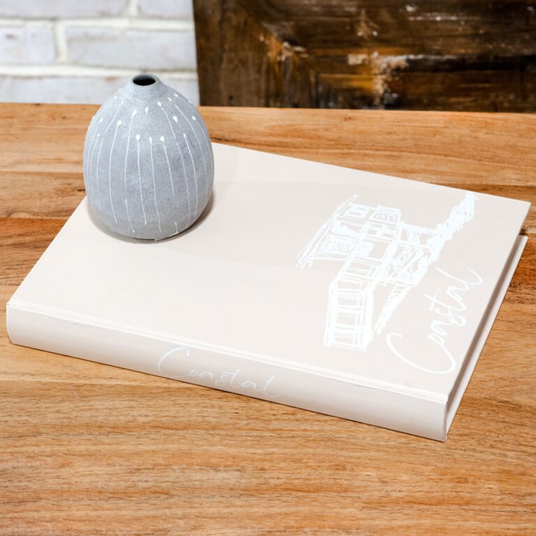 Coastal Coffee Table Storage Books