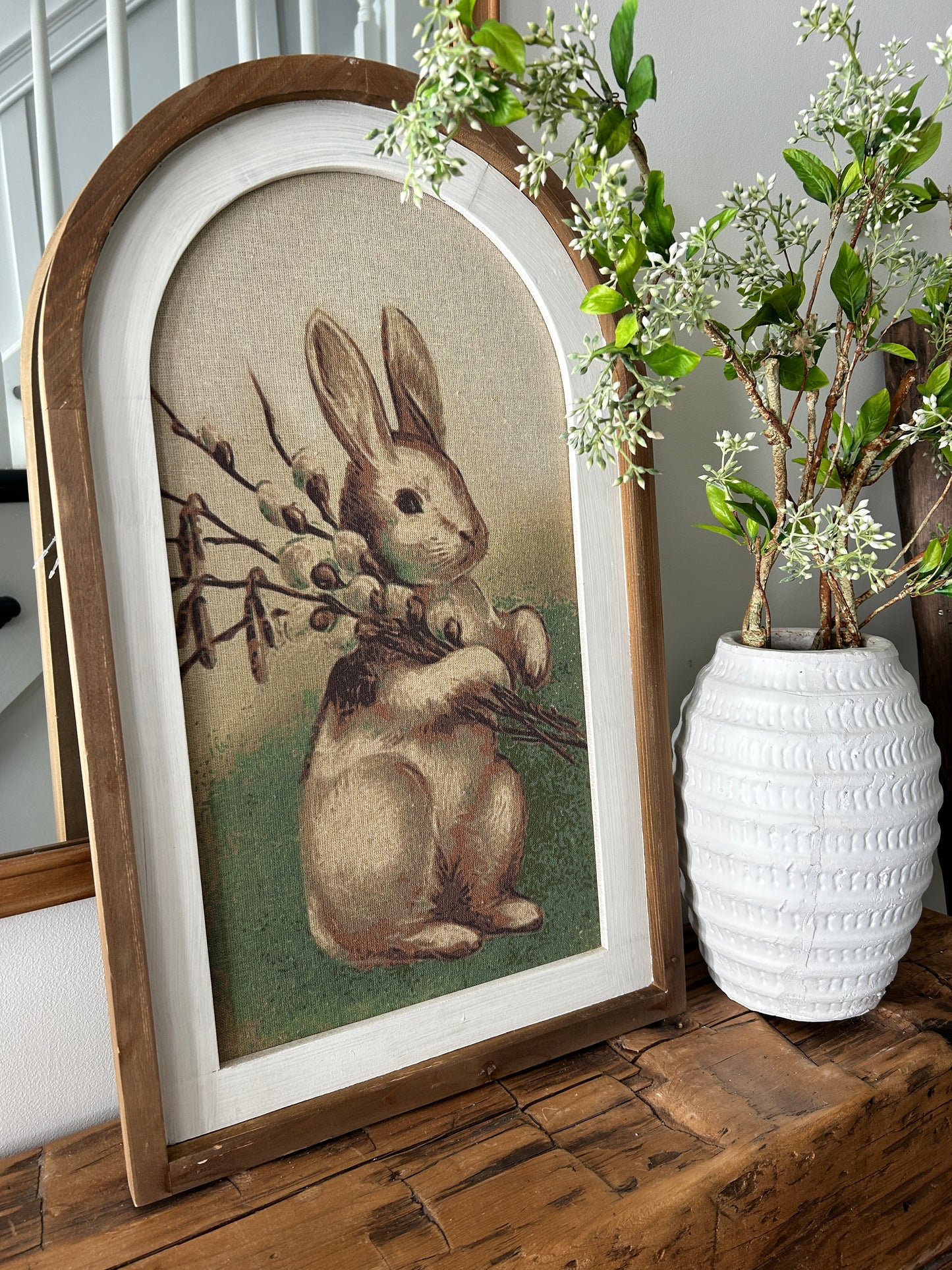 Vintage Arch Bunny Print