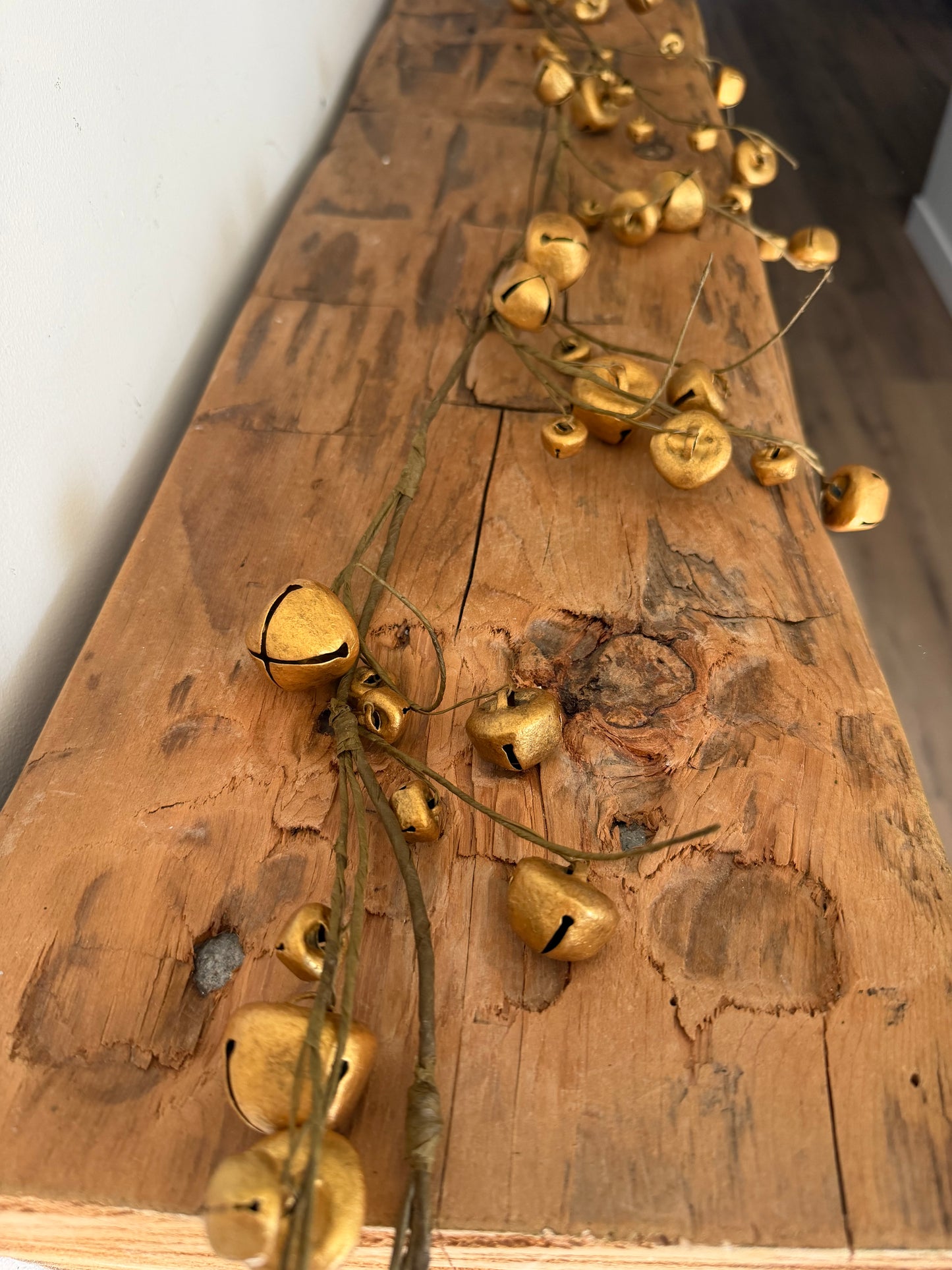 Gold Jingle Bell Garland- 5'