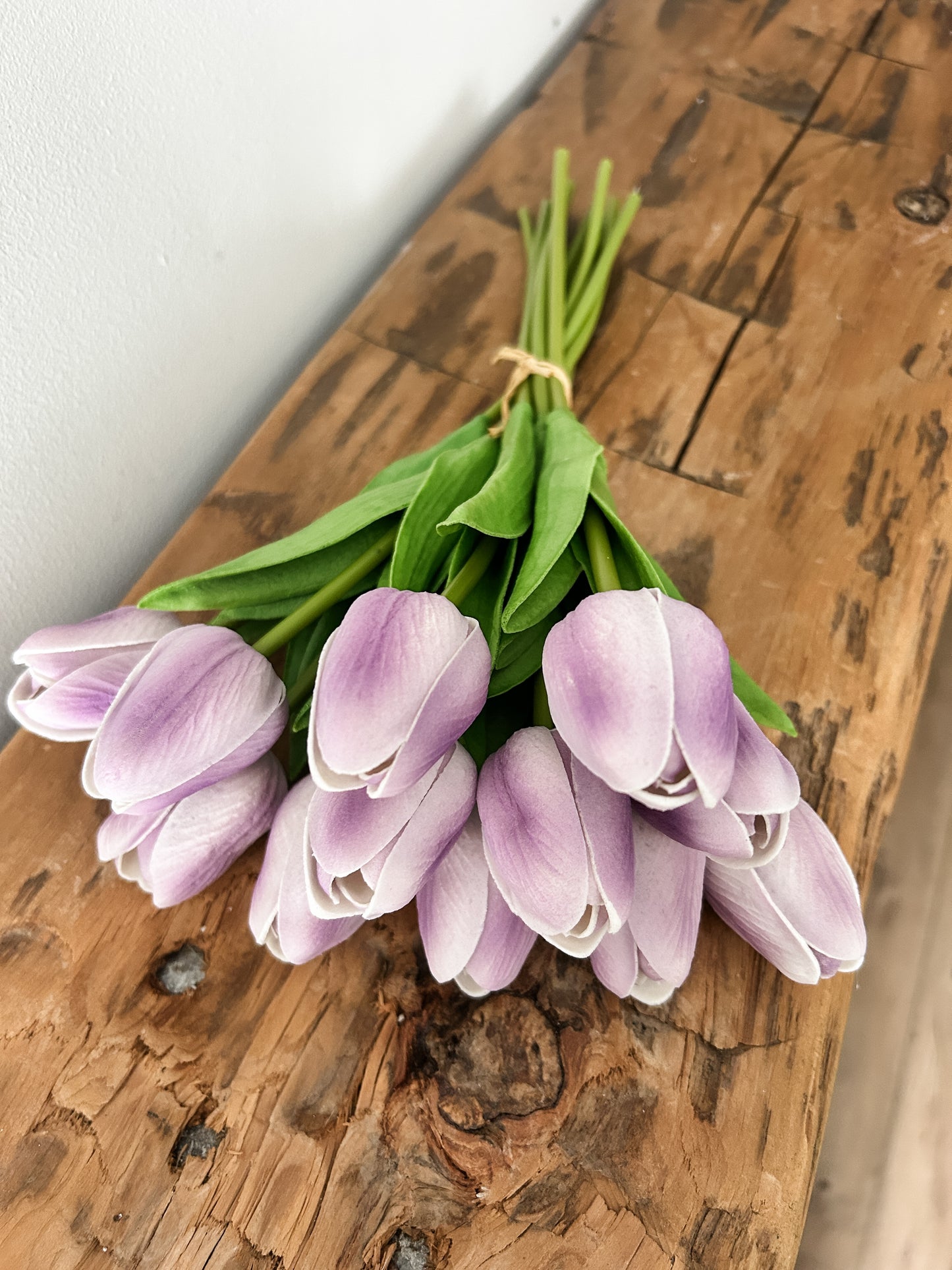 Light Purple Real Touch Tulip Dozen