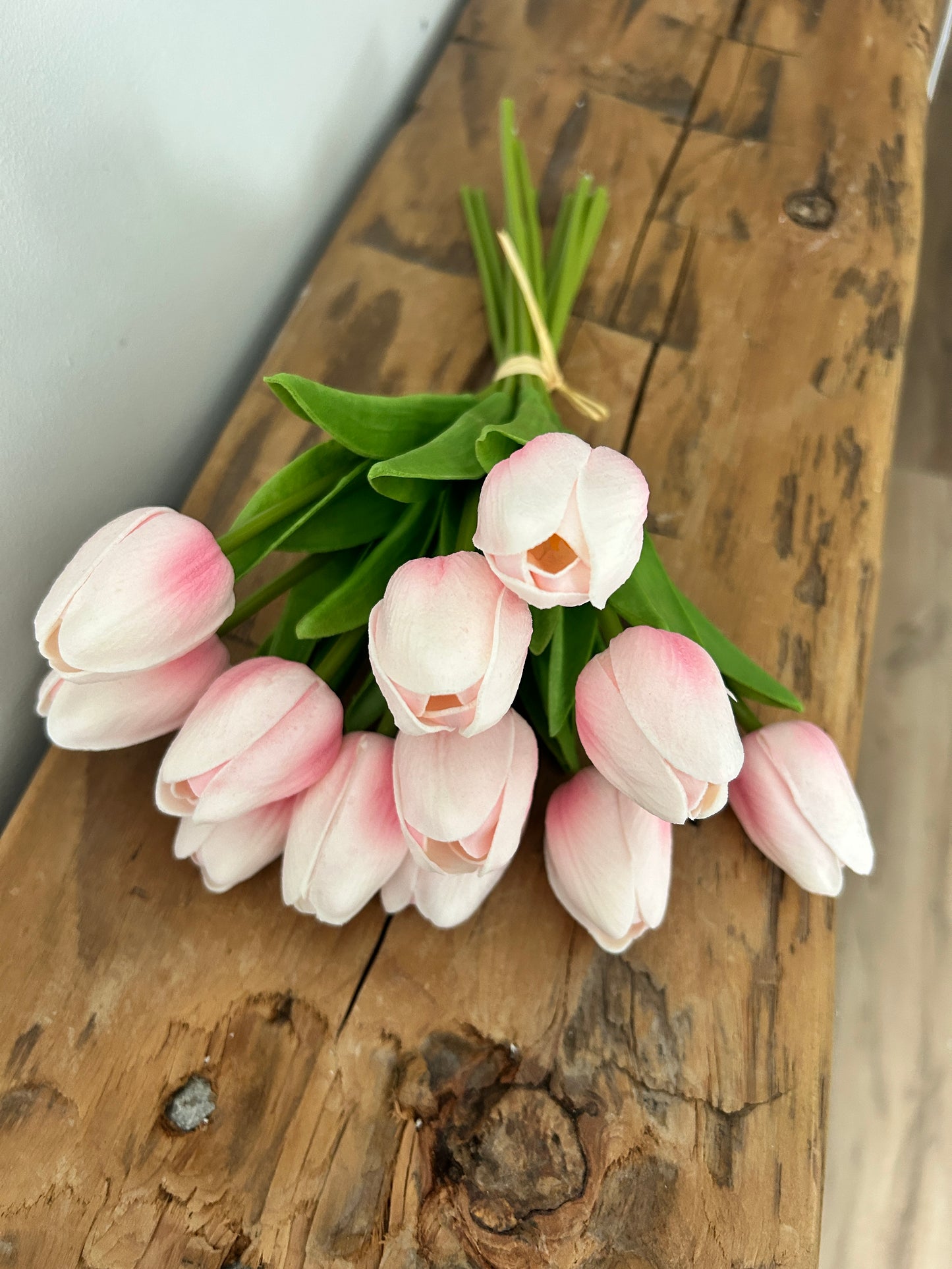 Pink Real Touch Tulip Dozen