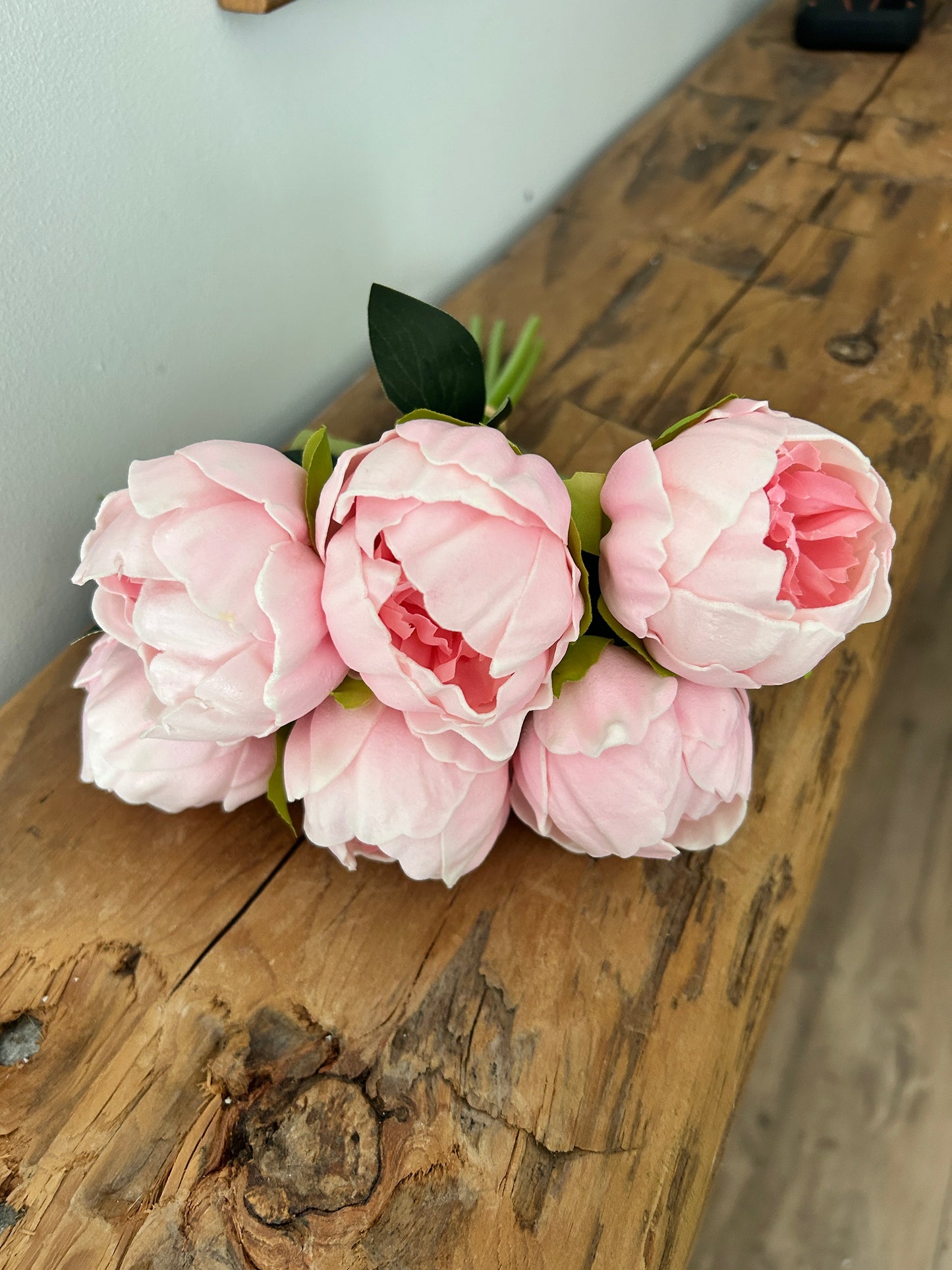 Pink Real Touch Peony Bouquet