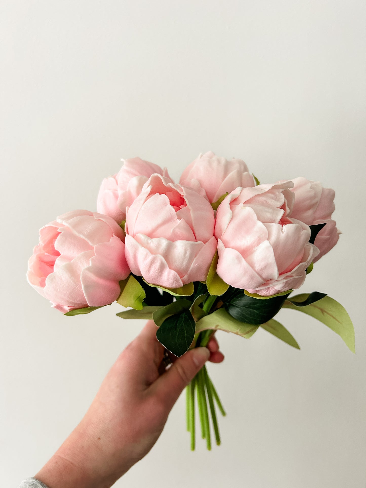 Pink Real Touch Peony Bouquet