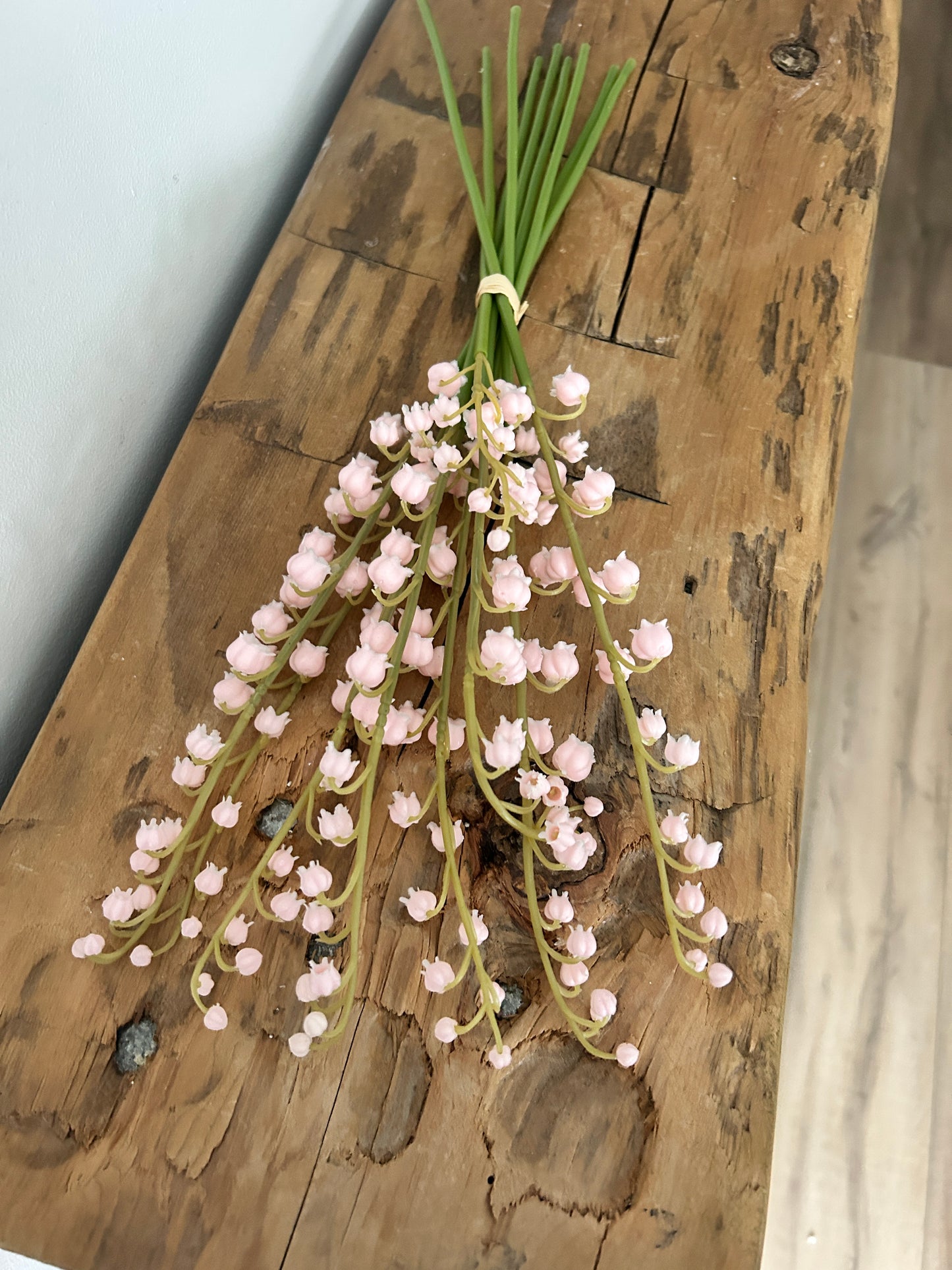 Pink Real Touch Lily of the Valley Bundle