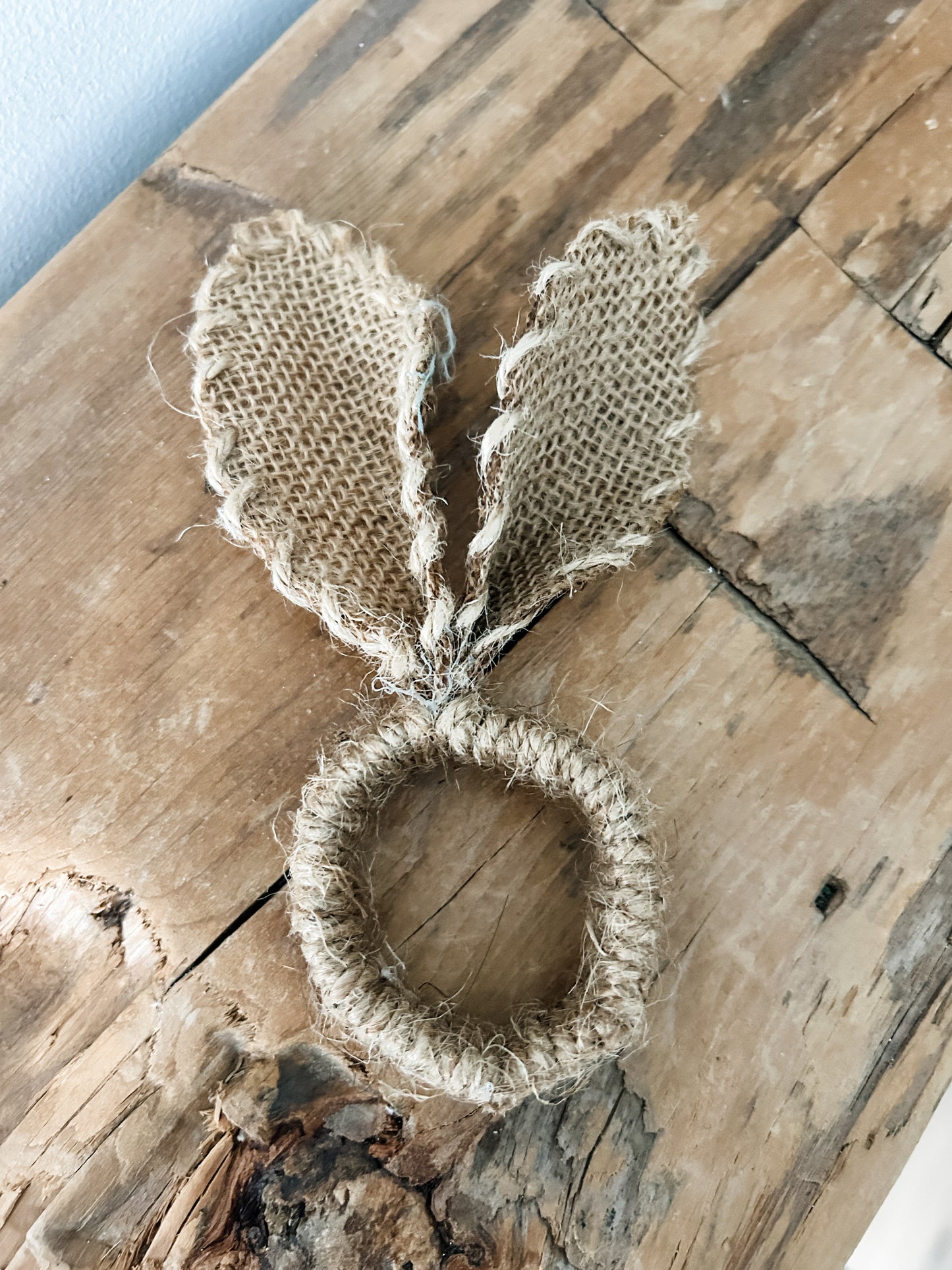 Burlap Bunny Napkin Ring