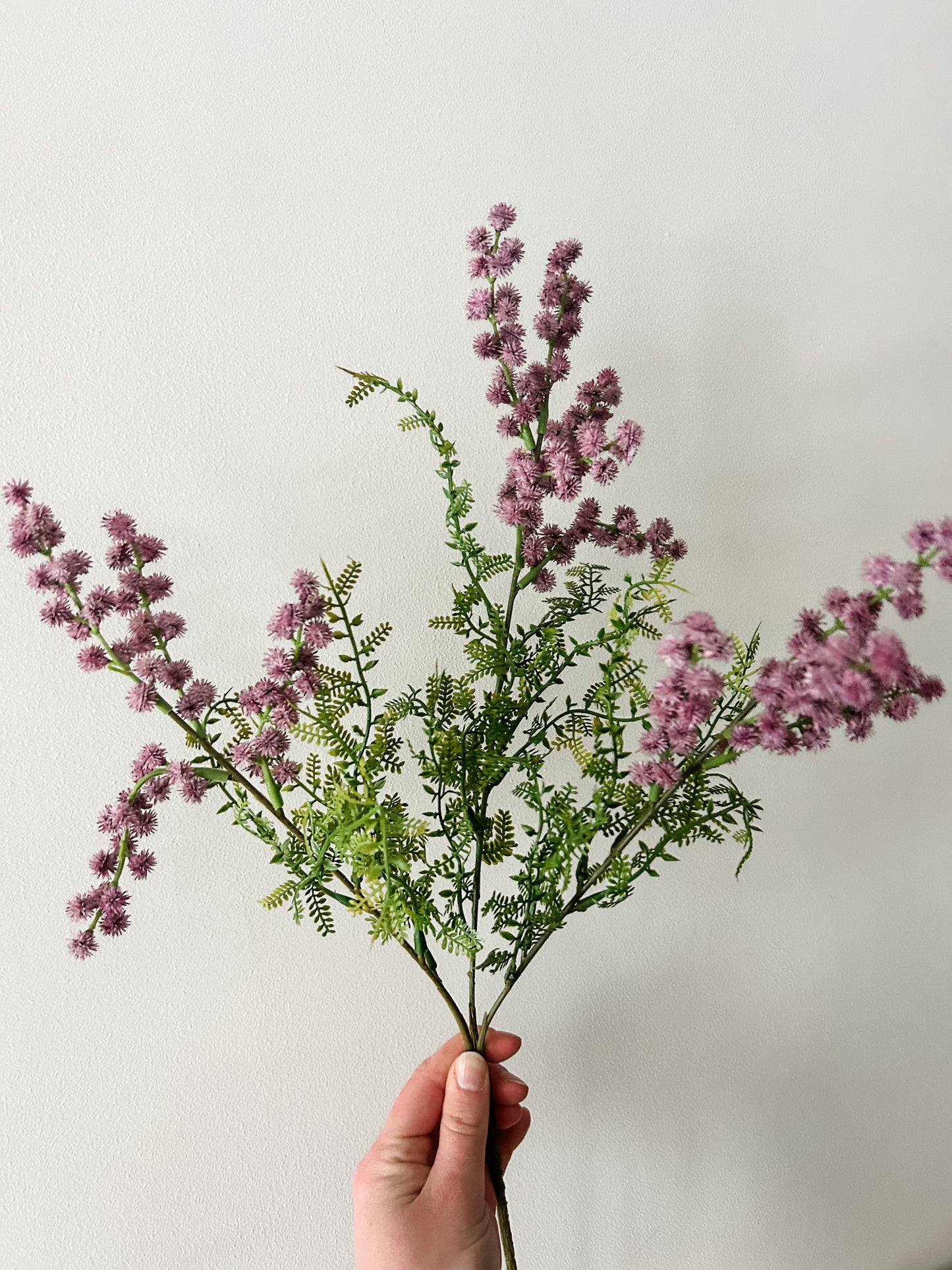 Purple Mini Burs & Fern Stem