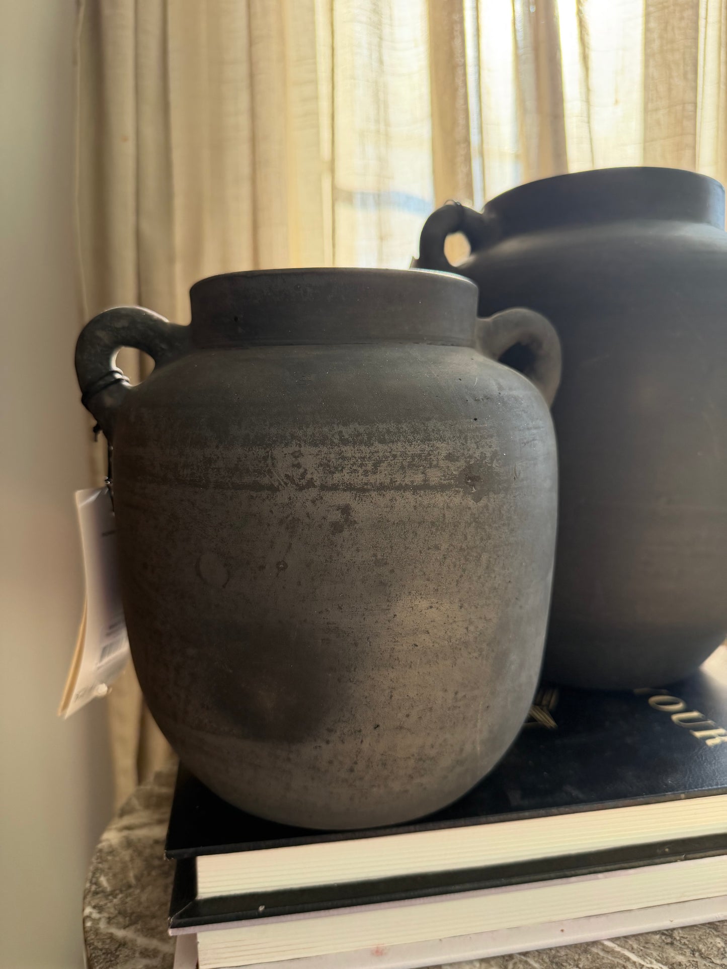 Small Burnt Provenance Terracotta Vase