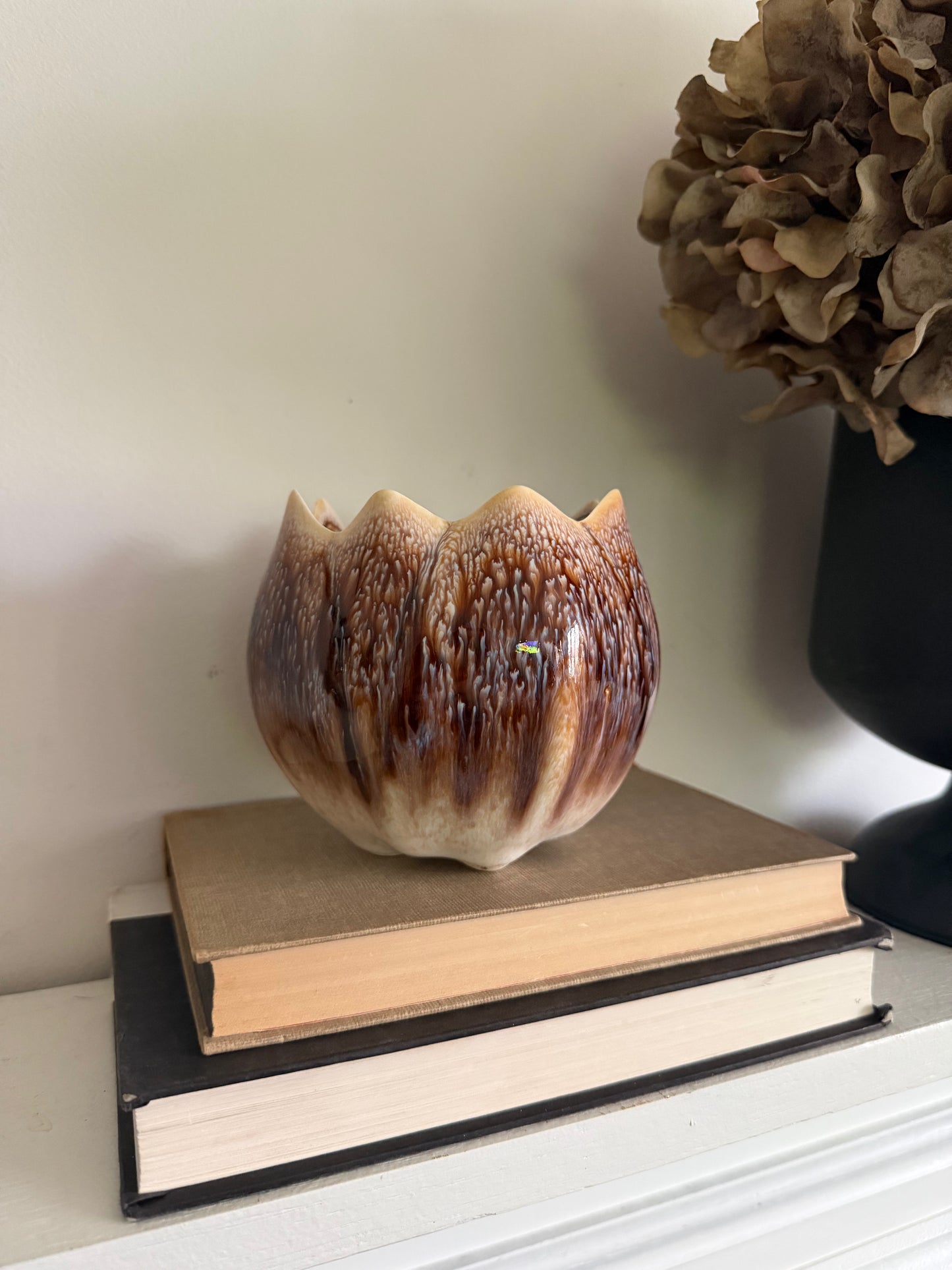 Stoneware Flower Shaped Planter