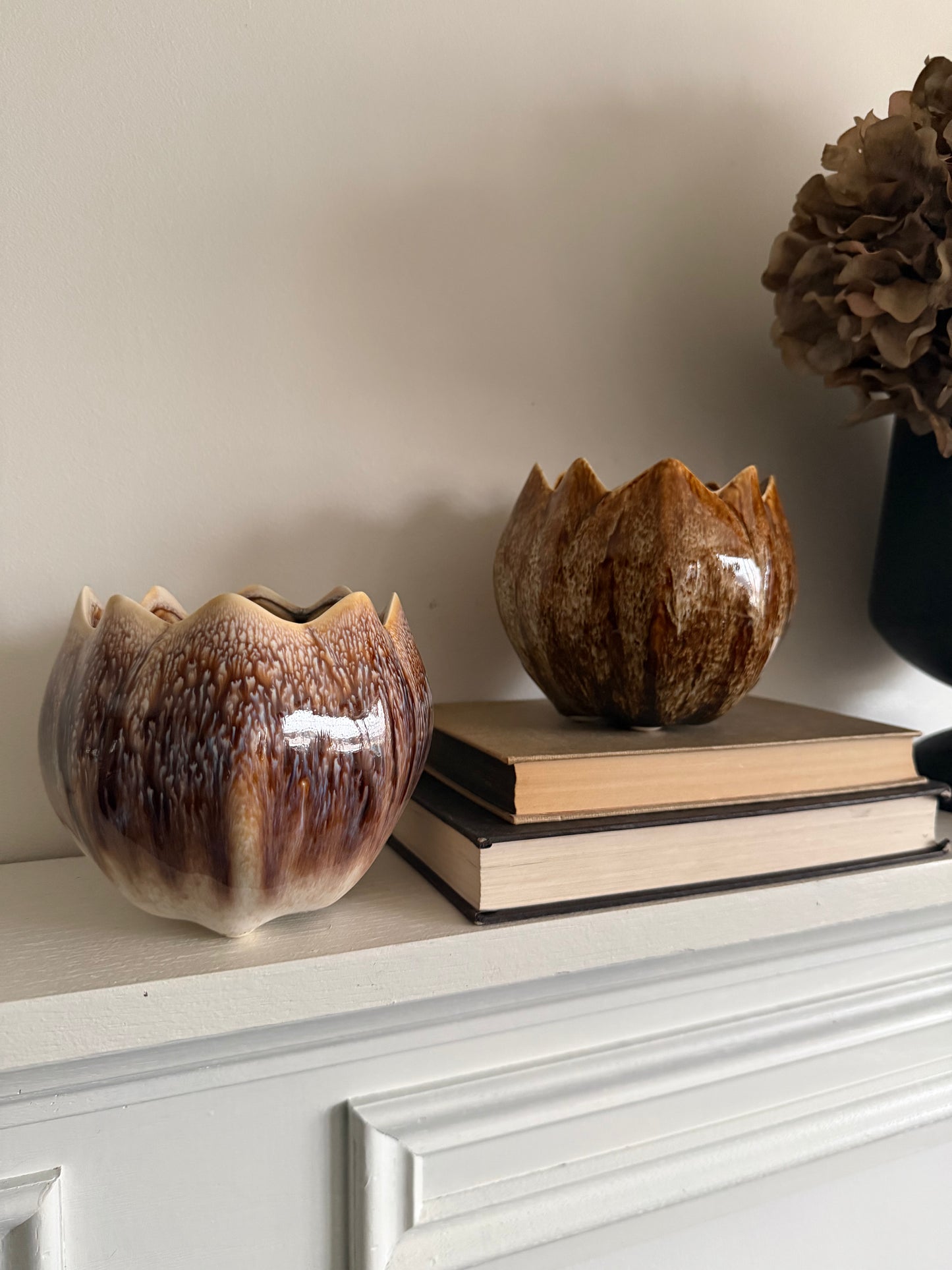 Stoneware Flower Shaped Planter