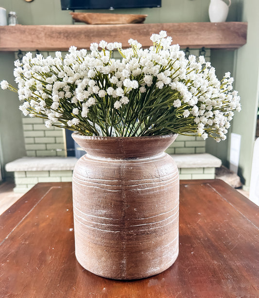 Antique Terracotta Textured Vase