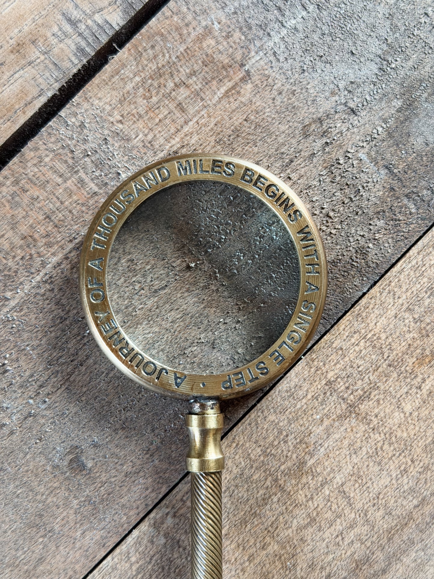 Mini Brass Magnifying Glass