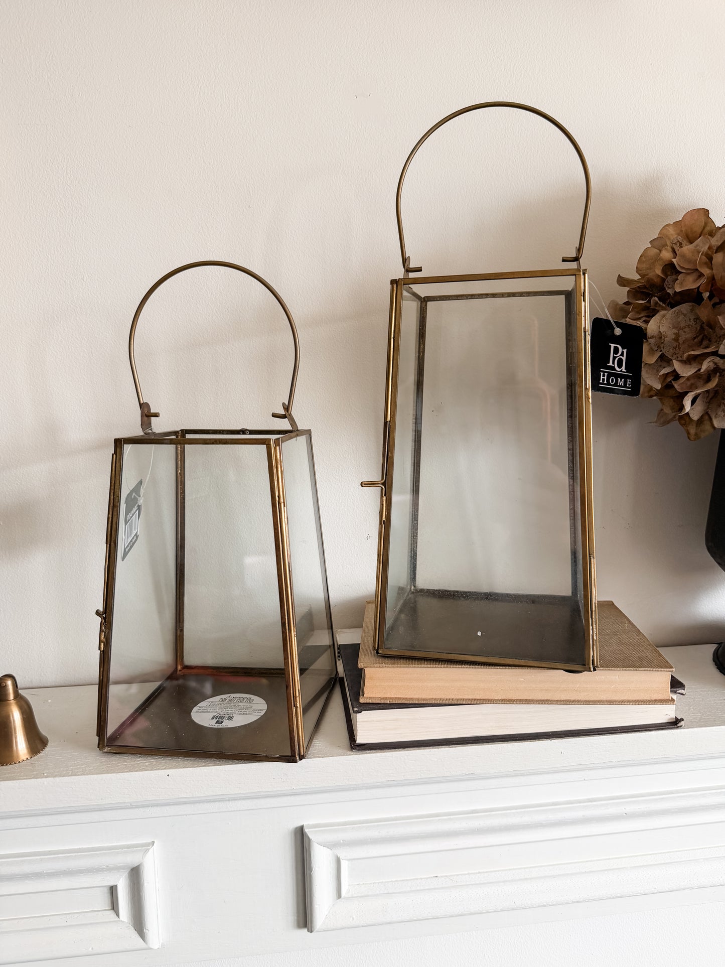 Large Glass & Iron Lantern