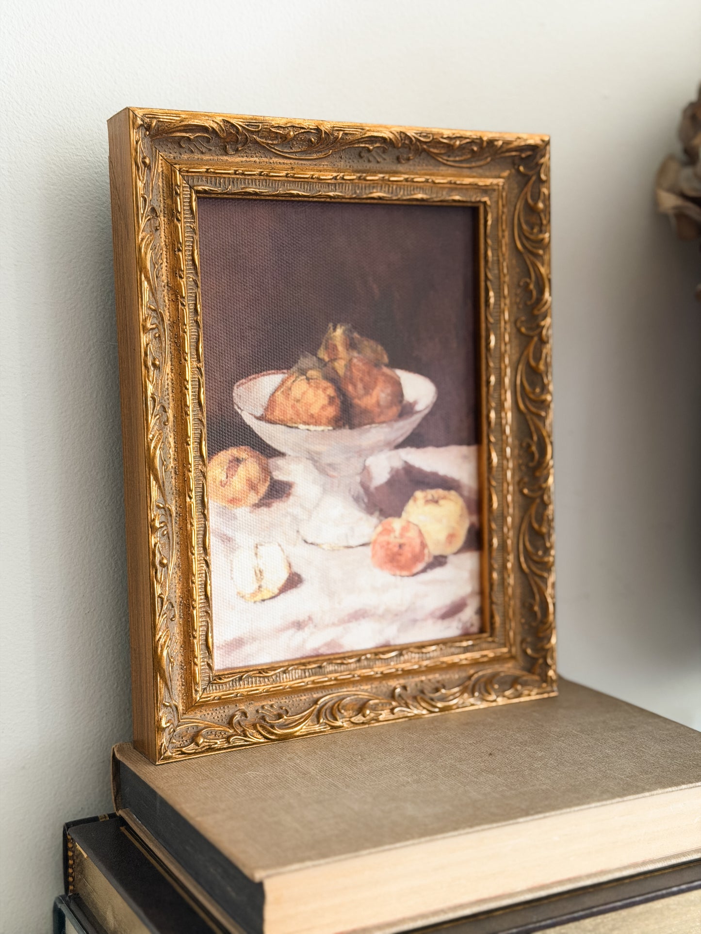 Antique Fruit | French Brass Inspired Gold Mould Framed Art: 5x7