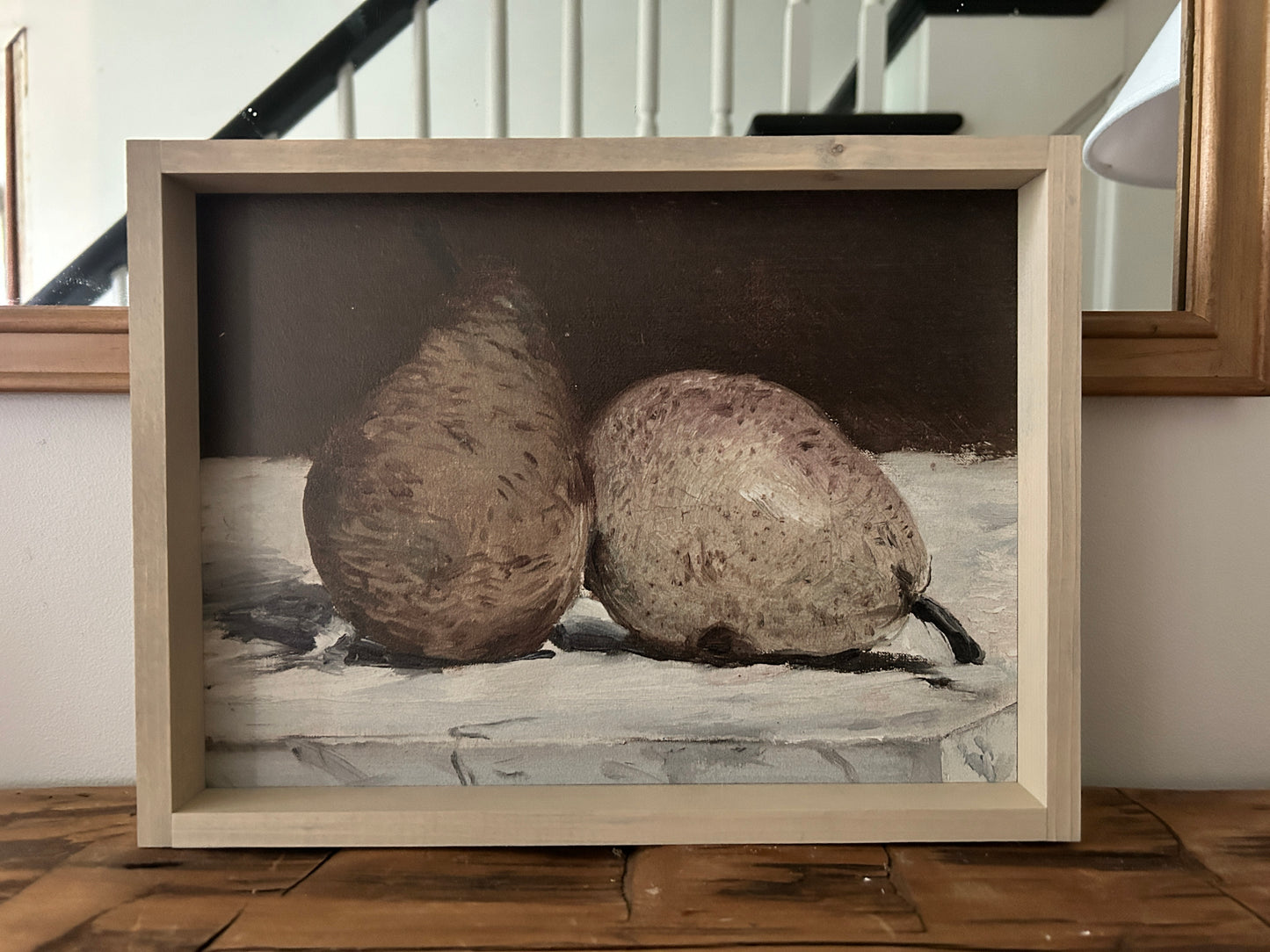 Pear Still Life Vintage Framed Art