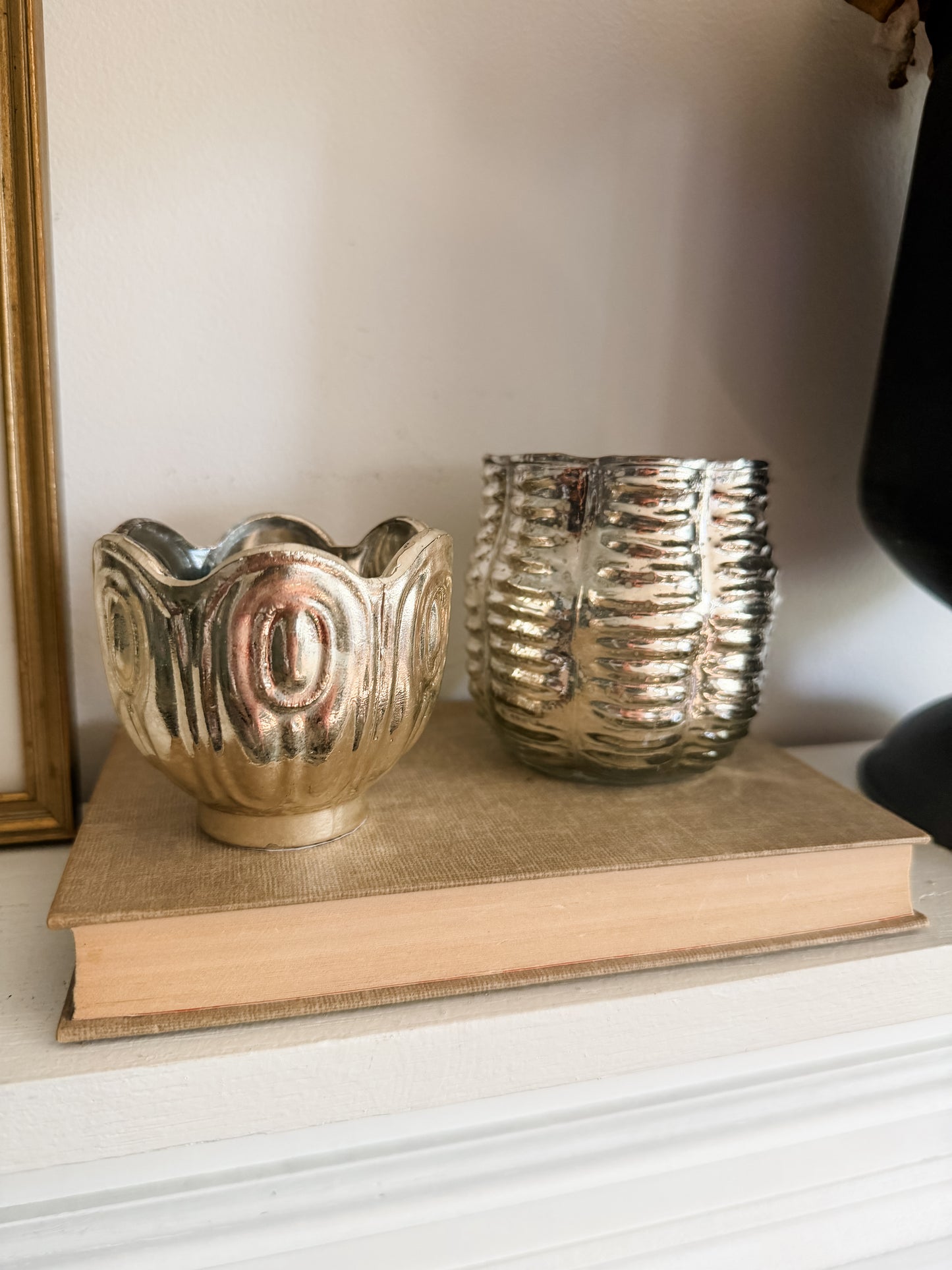 Mercury Glass Votive Holder- Two Styles