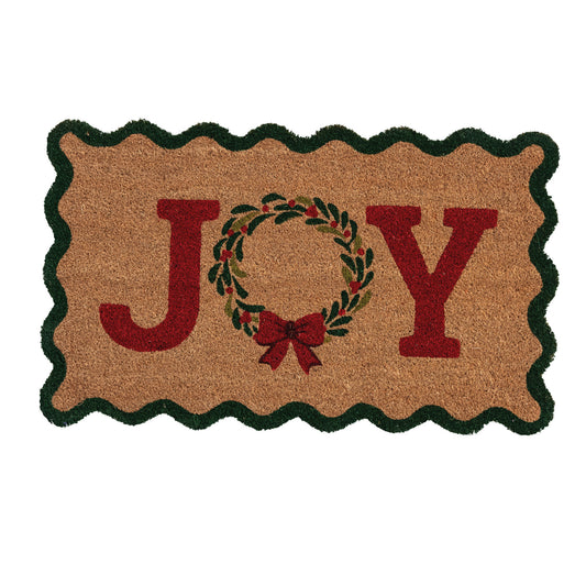 Joy Scalloped Doormat
