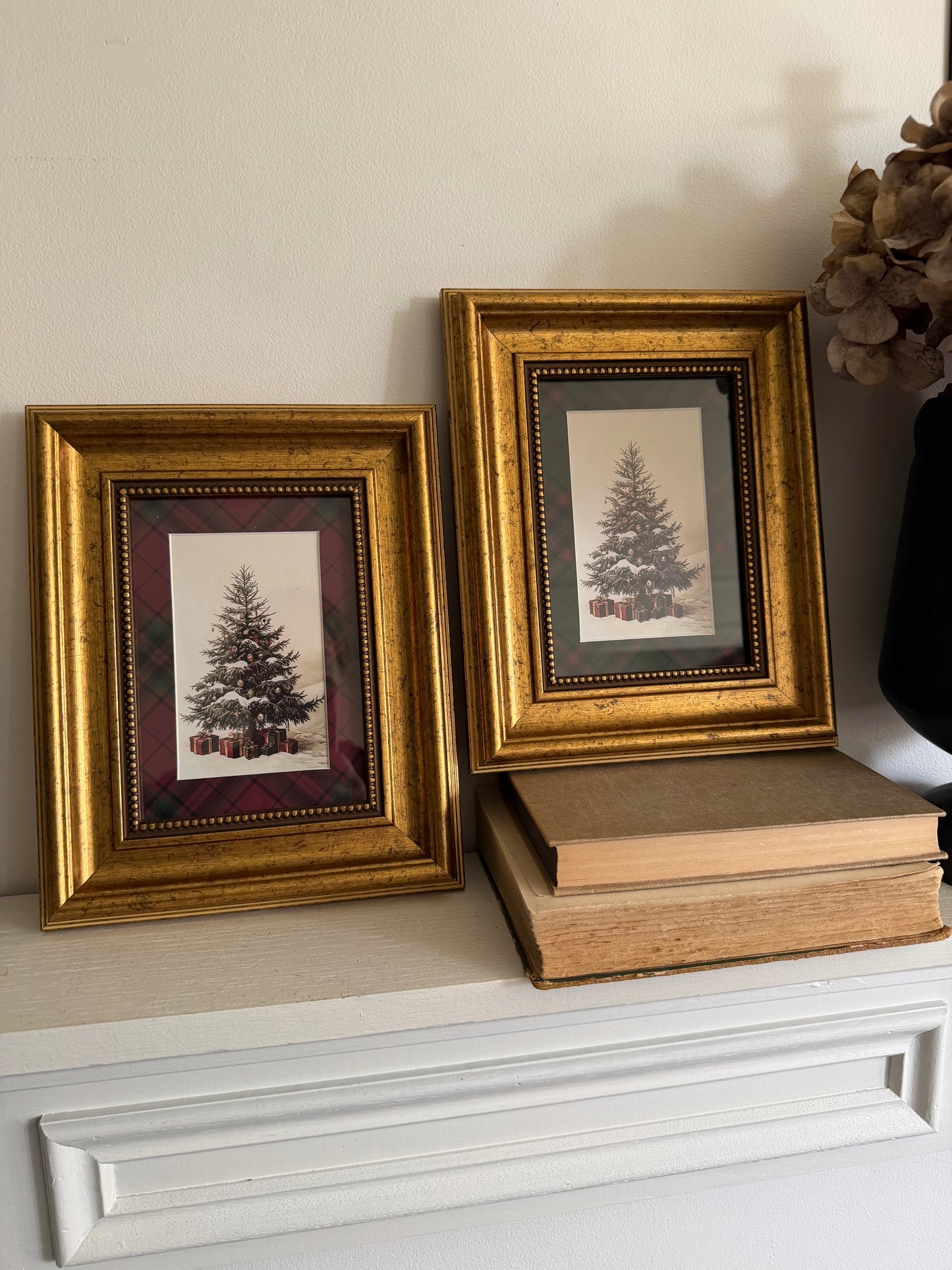 Plaid Christmas Tree Framed Art