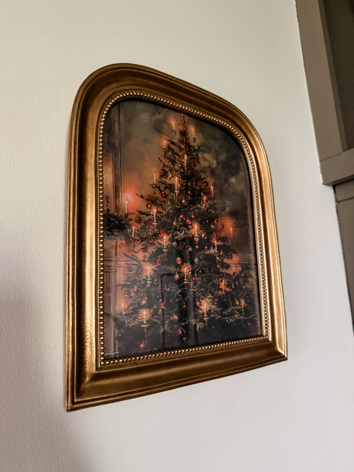 Vintage Christmas Tree Inspired Frame Art