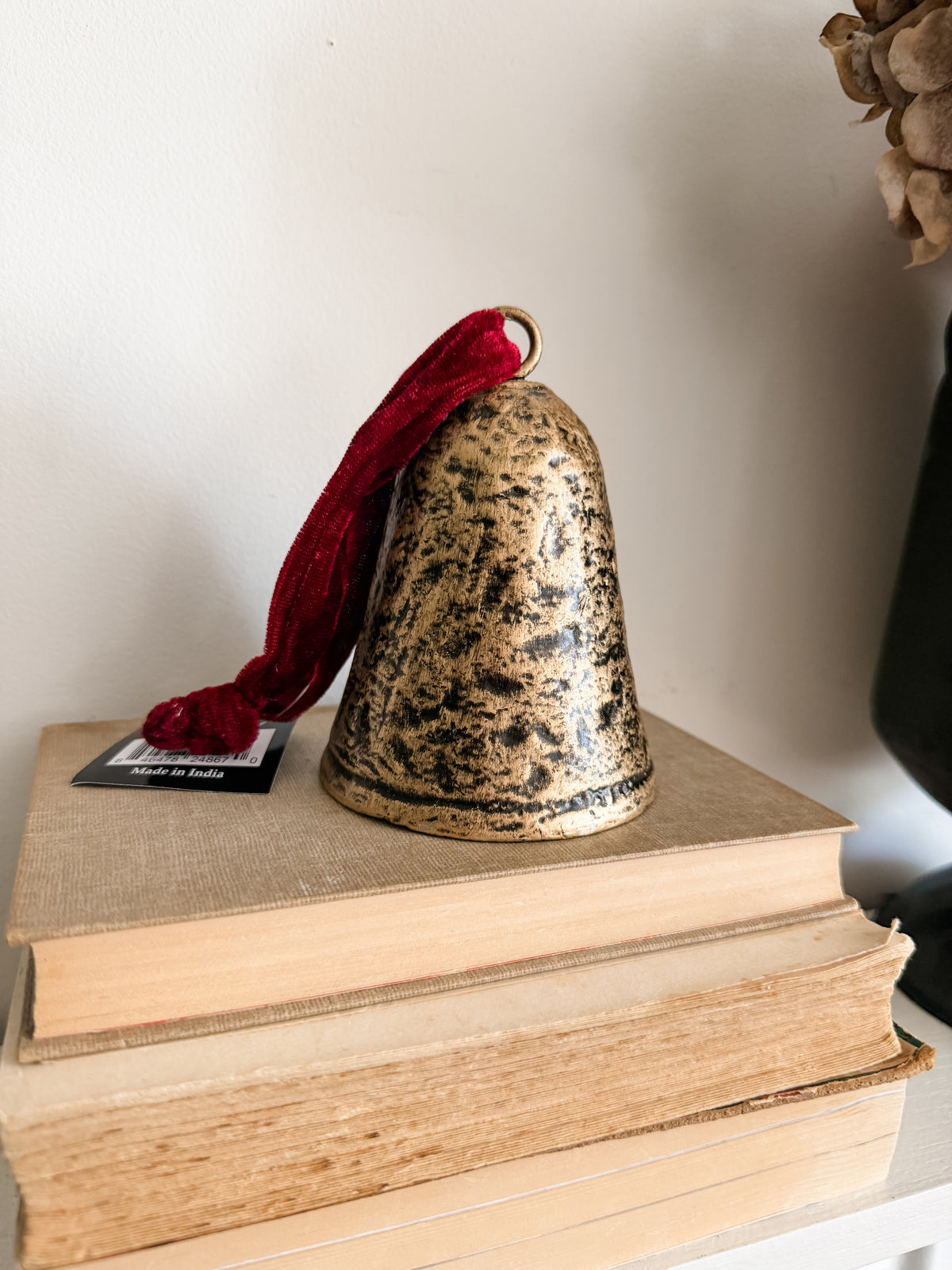 Antique Bell with Velvet Hanger-Best Seller!