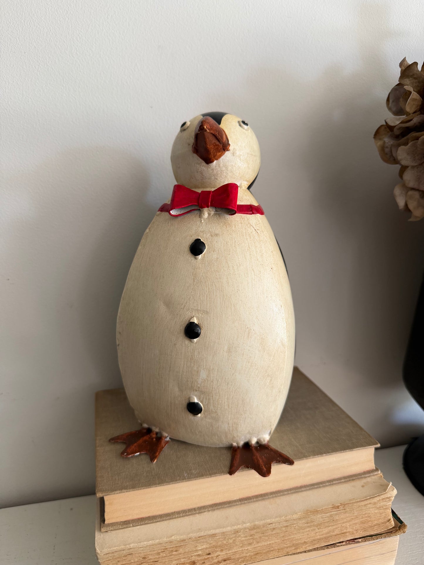 Whimsical Hand Painted Penguin