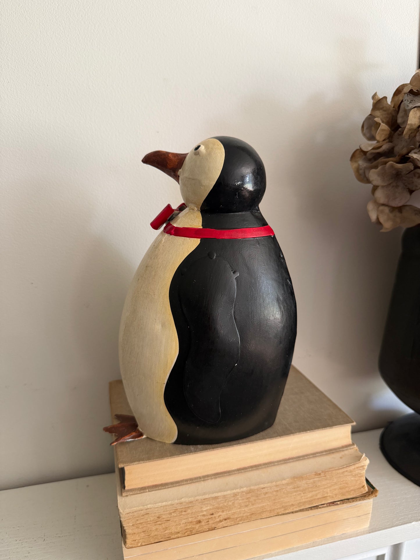 Whimsical Hand Painted Penguin