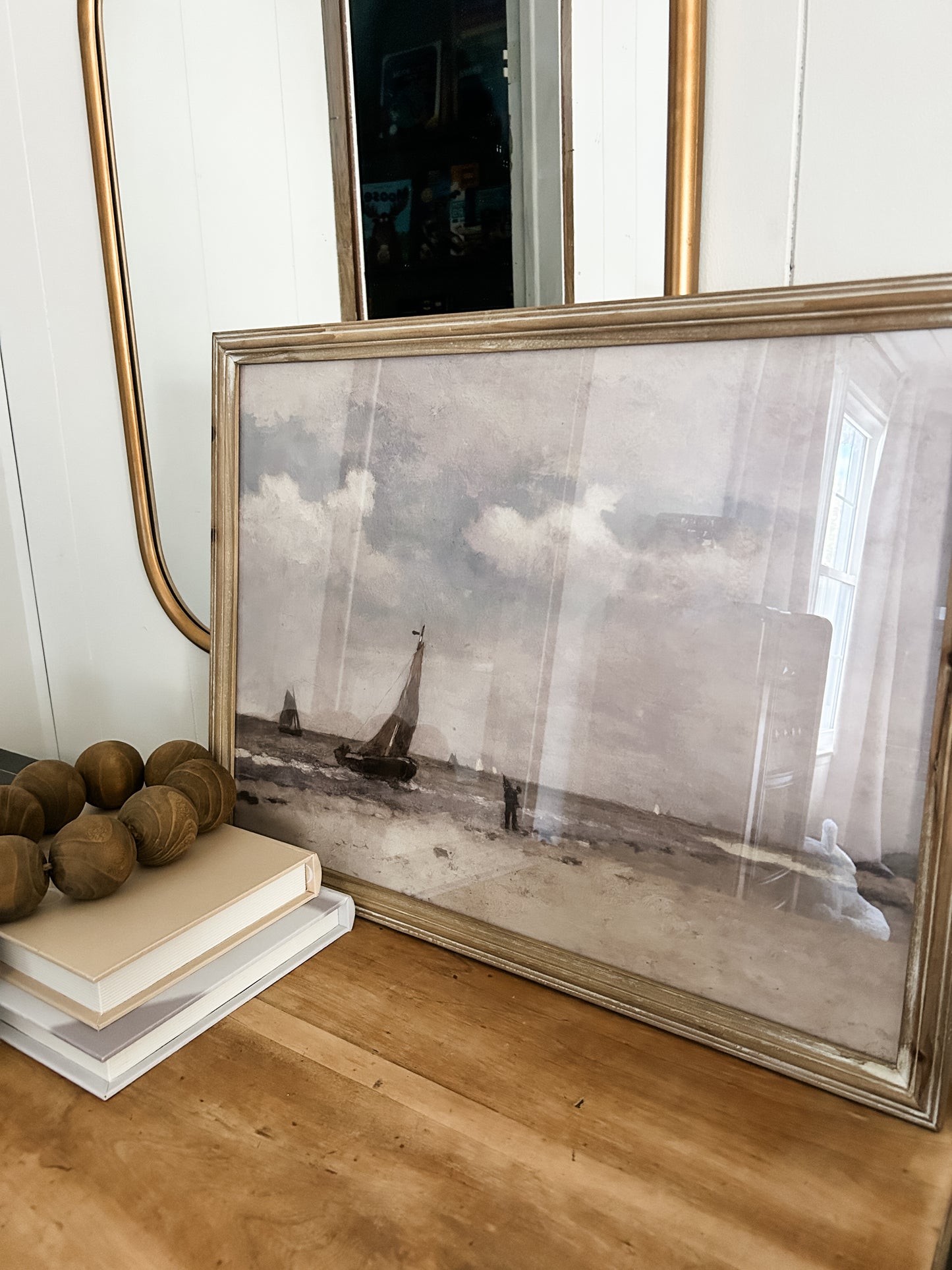 Moody Vintage Coastal Framed Art