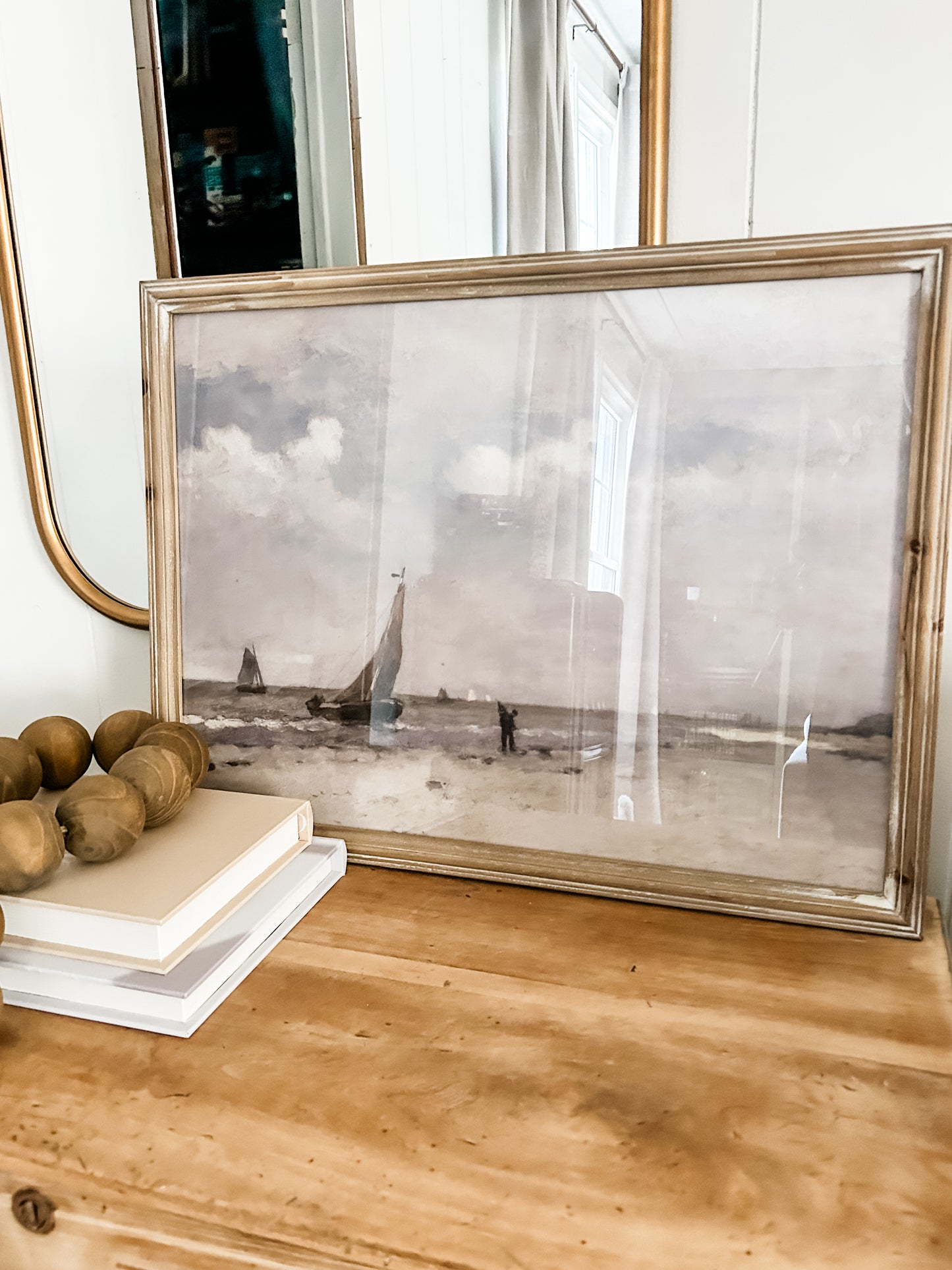 Moody Vintage Coastal Framed Art