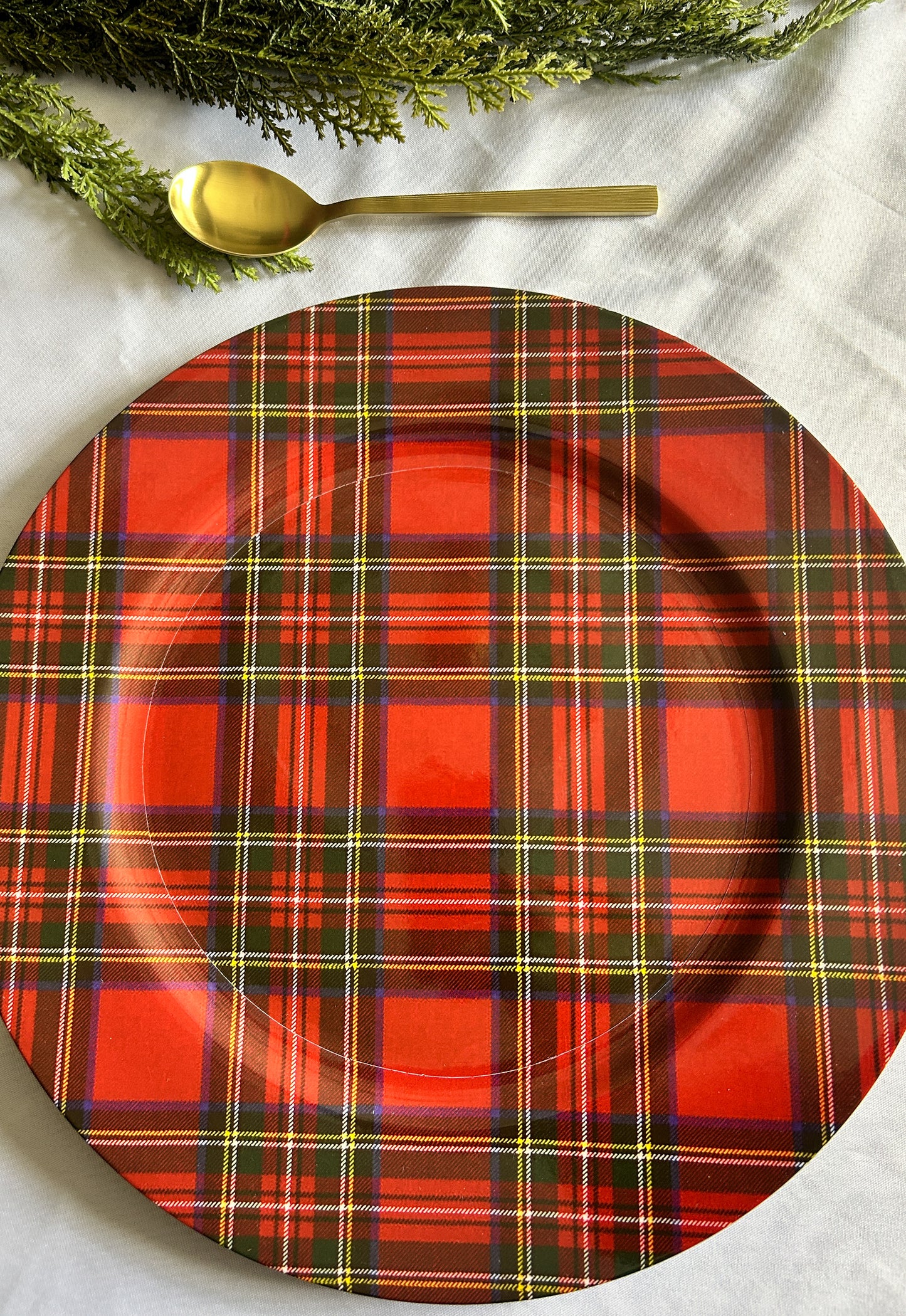 Tartan Charger Plate