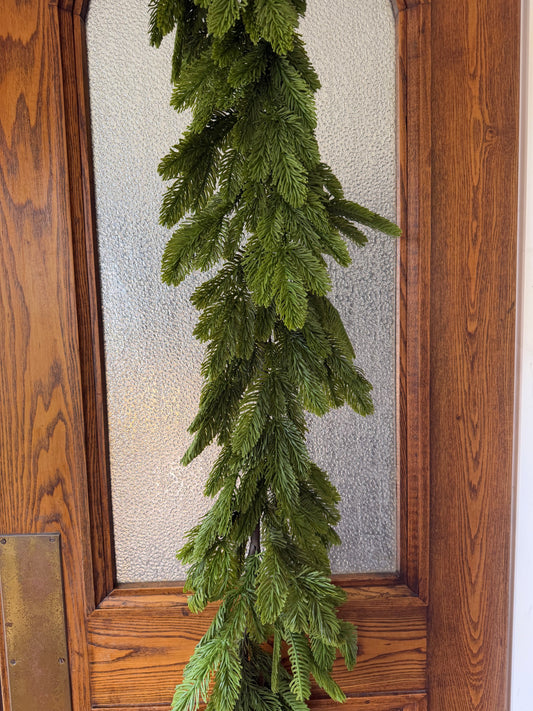 Real Touch Noble Fir Lush Garland- 72"