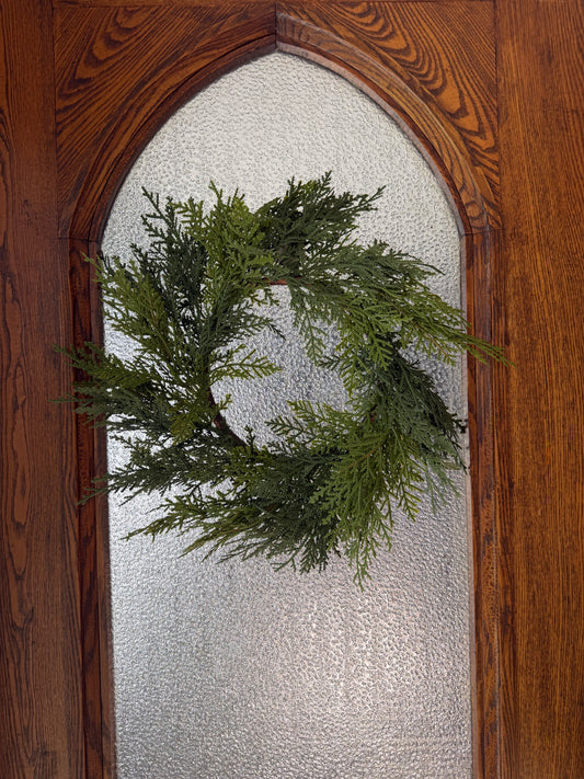 Real Touch Small Northern White Cedar Wreath