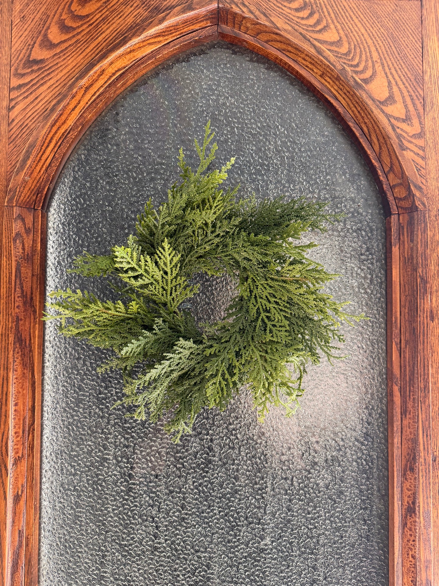 Real Touch Mini Lush Northern White Cedar Wreath