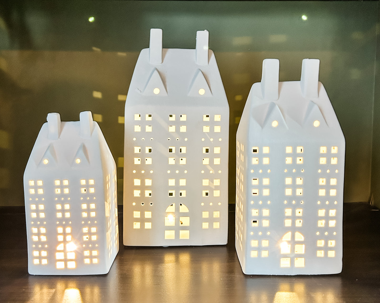 Ceramic LED Plaza House Set