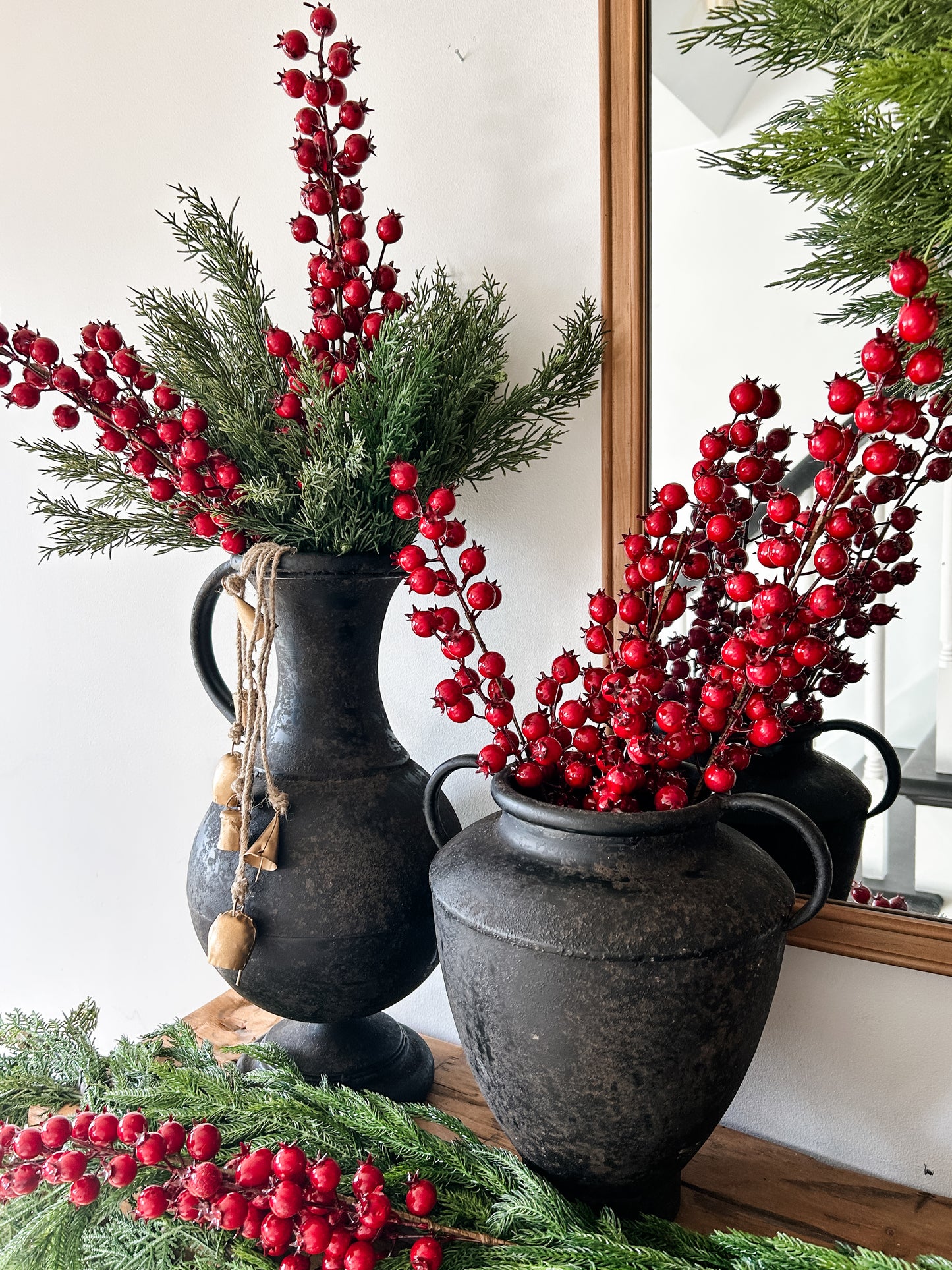 Large Distressed Metal Urn