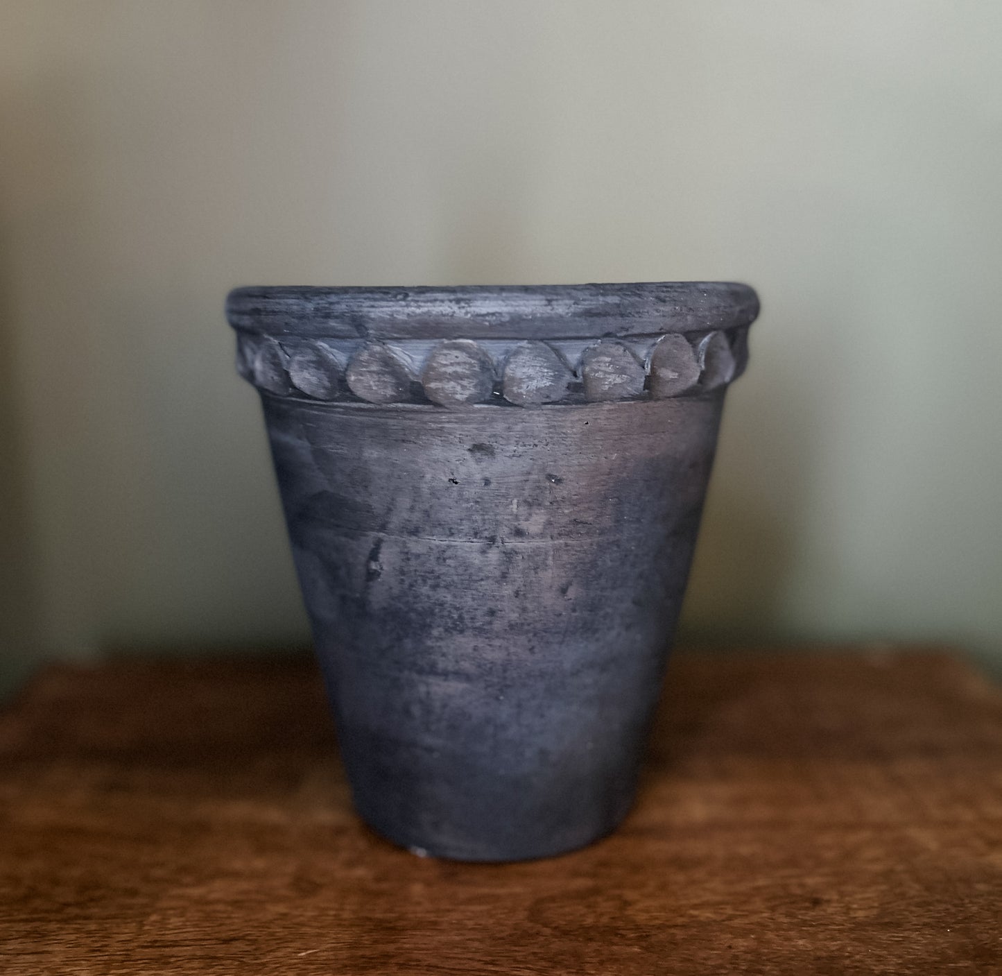 Small Burnt Terracotta Planter