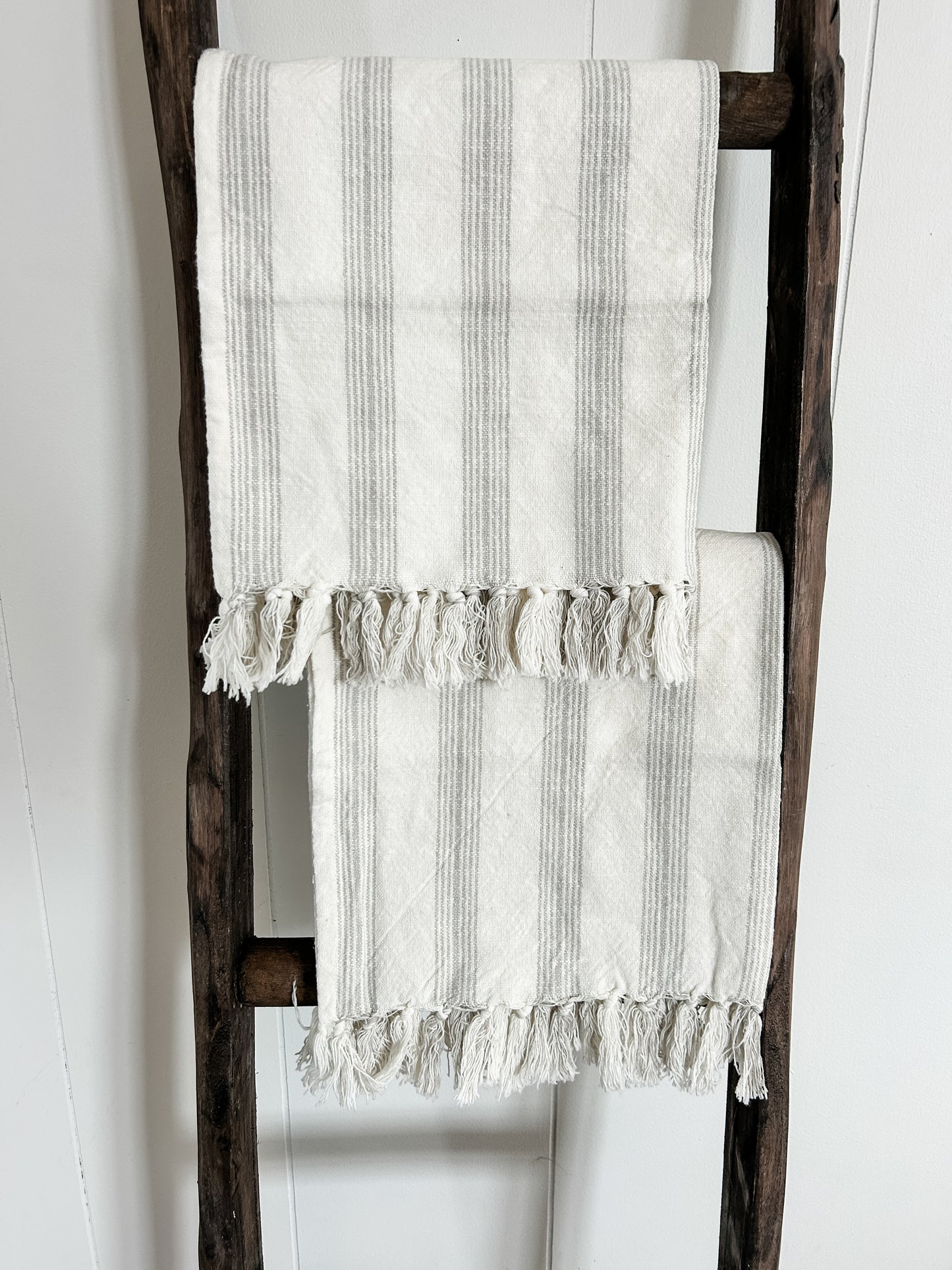 Stone French Stripe Hamman Hand Towel Set