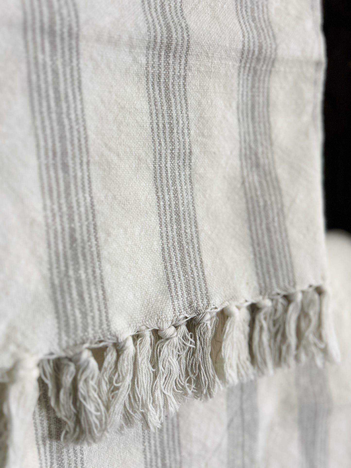 Stone French Stripe Hamman Hand Towel Set