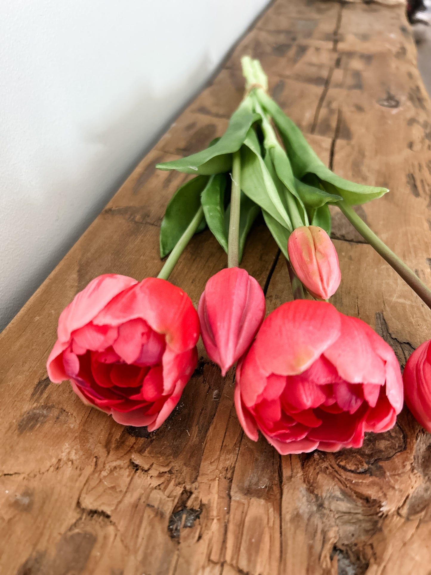 Dark Pink Real Touch Peony & Tulip Bundle