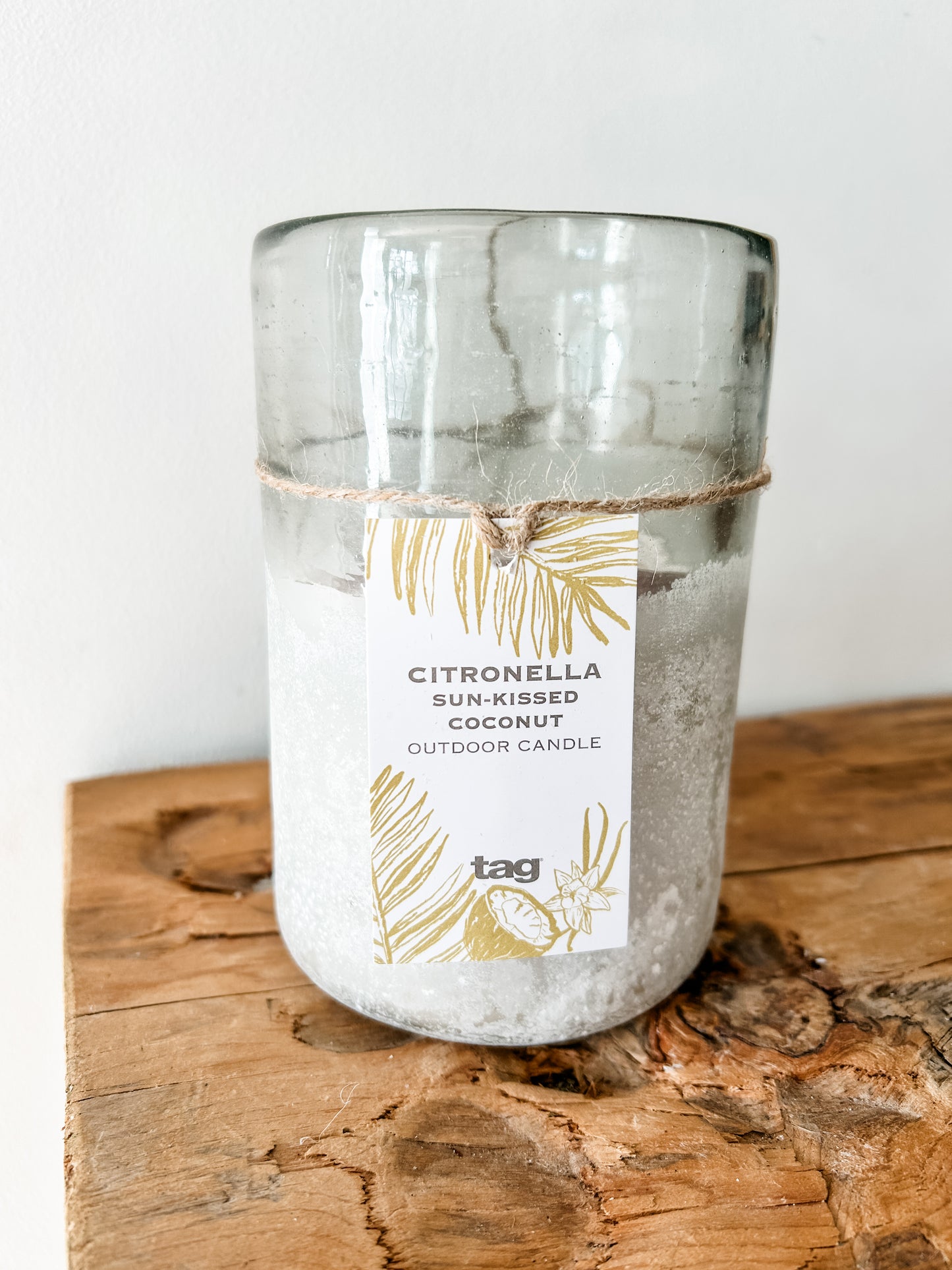 Large Coconut Citronella Candle