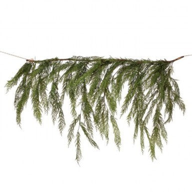 Deluxe Real Touch Cedar Dripping Garland- 40” x 27"